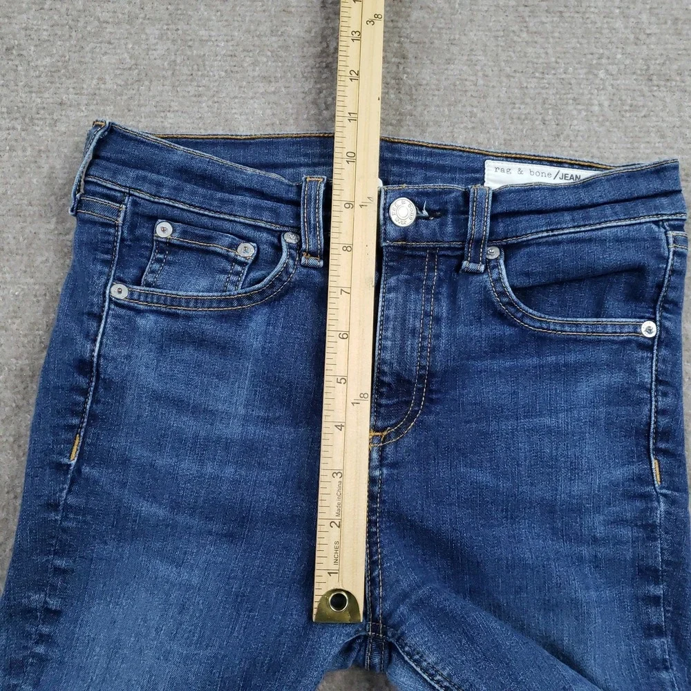 Rag & Bone‎ Jeans Womens 26 Blue 10 Inch Ankle Skinny Mad River Mid Rise Stretch